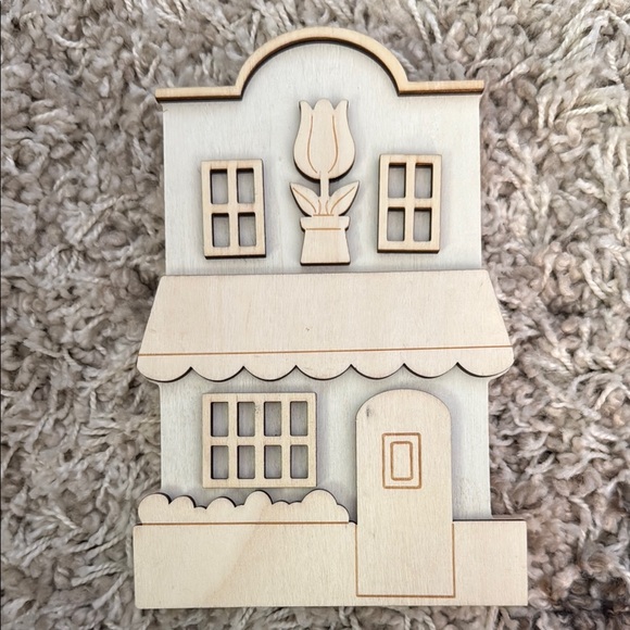 NWT DIY Plywood Flower Store Craft - Picture 1 of 3
